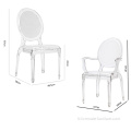 Fête de mariage classique vente chaude Tiffany Clear Tiffany Chair